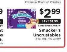 ShopRite Smucker's Uncrustables offer