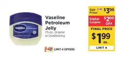 ShopRite Vaseline Petroleum Jelly offer