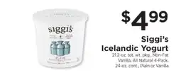 ShopRite Siggi's Icelandic Yogurt offer