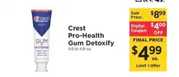 ShopRite Crest Pro Health Gum Detoxify offer