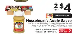 ShopRite Musselman's Apple Sauce offer