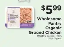 ShopRite Wholesome Pantry Organic Ground Chicken offer