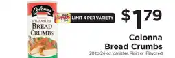 ShopRite Colonna Bread Crumbs offer