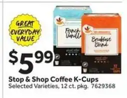Stop&Shop Stop & Shop Coffee K-Cups offer