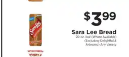 ShopRite Sara Lee Bread offer