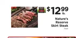 ShopRite Nature's Reserve Skirt Steak offer