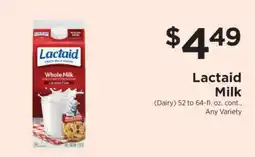 ShopRite Lactaid Milk offer