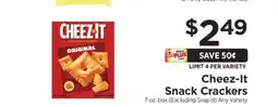 ShopRite Cheez-It Snack Crackers offer