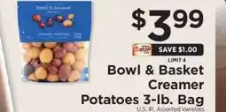 ShopRite Bowl & Basket Creamer Potatoes 3-lb. Bag offer