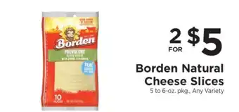 ShopRite Borden Natural Cheese Slices offer