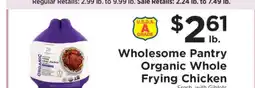 ShopRite Wholesome Pantry Organic Whole Frying Chicken offer