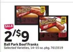 Stop&Shop Ball Park Beef Franks offer