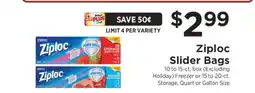 ShopRite Ziploc Slider Bags offer