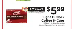 ShopRite Eight O'Clock Coffee K-Cups offer
