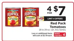 ShopRite Red Pack Tomatoes offer