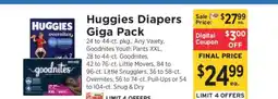ShopRite Huggies Diapers Giga Pack offer