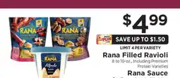 ShopRite Rana Filled Ravioli & Rana Sauce offer