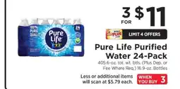 ShopRite Pure Life Purified Water 24-Pack offer