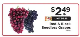ShopRite Red & Black Seedless Grapes offer