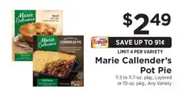 ShopRite Marie Callender's Pot Pie offer