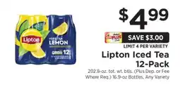 ShopRite Lipton Iced Tea 12-Pack offer