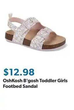 Sam's Club OshKosh B'gosh Toddler Girls Footbed Sandal offer