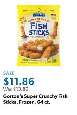 Sam's Club Gorton's Super Crunchy Fish Sticks, Frozen, 64 ct offer