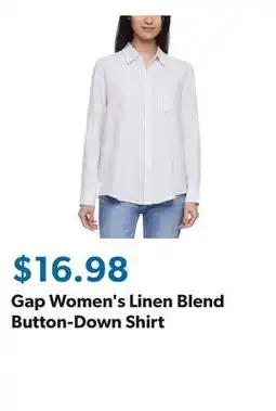 Sam's Club Gap Women's Linen Blend Button-Down Shirt offer
