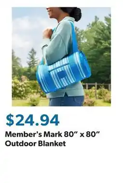 Sam's Club Member's Mark 80 x 80 Outdoor Blanket offer