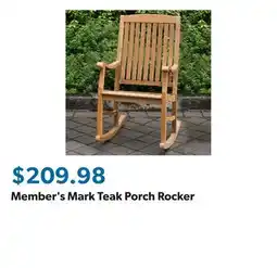 Sam's Club Member's Mark Teak Porch Rocker offer
