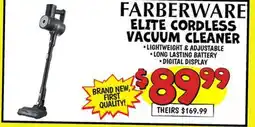 Ollie's FARBERWARE ELITE CORDLESS VACUUM CLEANER offer