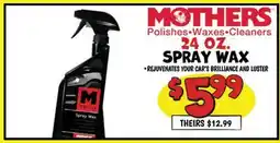 Ollie's MOTHERS 24 OZ. SPRAY WAX offer