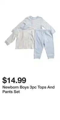 TJ Maxx Newborn Boys 3pc Tops And Pants Set offer