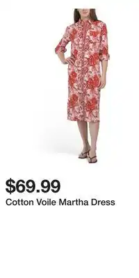 TJ Maxx Cotton Voile Martha Dress offer