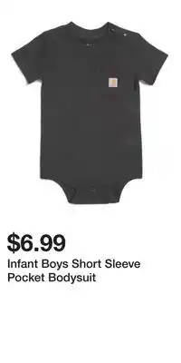 TJ Maxx Infant Boys Short Sleeve Pocket Bodysuit offer
