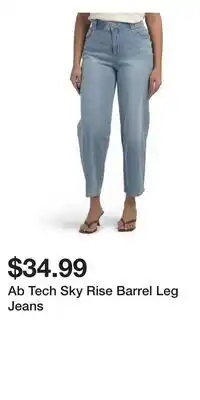 TJ Maxx Ab Tech Sky Rise Barrel Leg Jeans offer