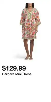 TJ Maxx Barbara Mini Dress offer