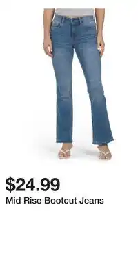 TJ Maxx Mid Rise Bootcut Jeans offer