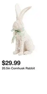 TJ Maxx 20.5in Cornhusk Rabbit offer