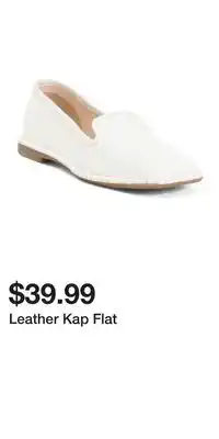 TJ Maxx Leather Kap Flat offer
