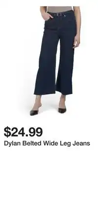 TJ Maxx Dylan Belted Wide Leg Jeans offer