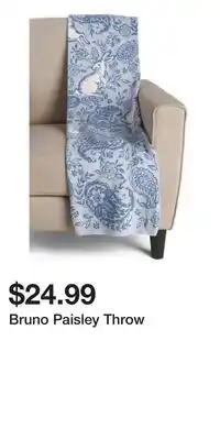 TJ Maxx Bruno Paisley Throw offer