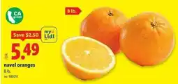 Lidl Navel oranges offer