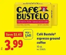 Lidl Café Bustelo espresso ground coffee offer