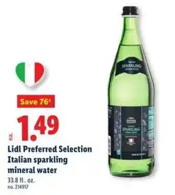 Lidl Lidl Preferred Selection Italian sparkling mineral water offer