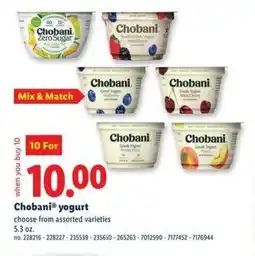 Lidl Chobani yogurt offer
