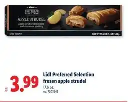 Lidl Lidl Preferred Selection frozen apple strudel offer