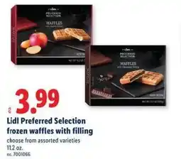 Lidl Lidl Preferred Selection frozen waffles with filling choose from assorted varieties offer