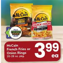 ACME McCain French Fries or Onion Rings offer