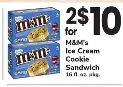 ACME M & M' s Ice Cream Cookie Sandwich offer